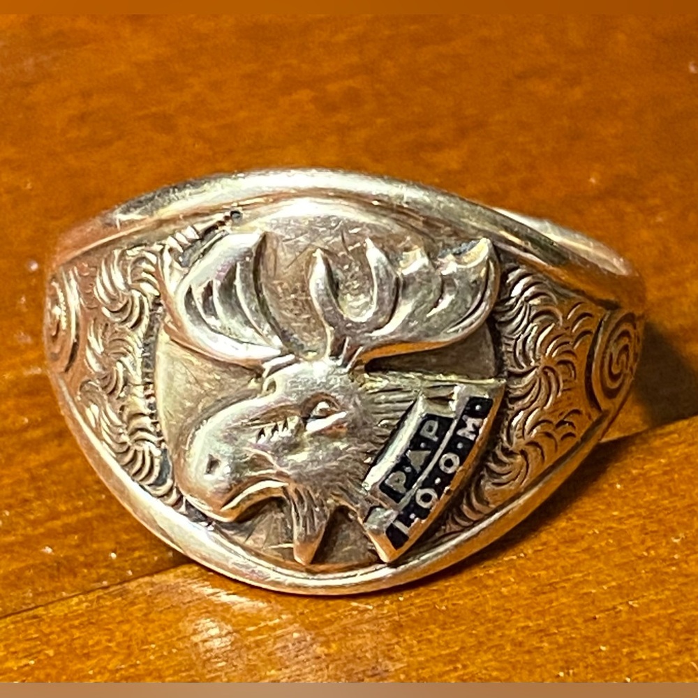 Vintage Ostby Barton Moose Ring